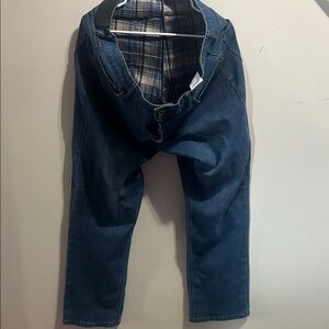 Weatherproof Men's Dark Blue Relaxed Jeans Insulated.